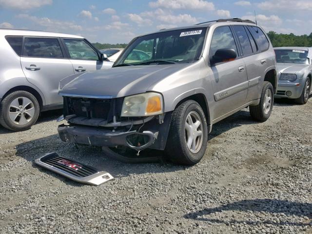 1GKDS13S422417647 - 2002 GMC ENVOY SILVER photo 2