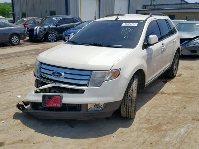 2FMDK48C08BA43020 - 2008 FORD EDGE SEL WHITE photo 2