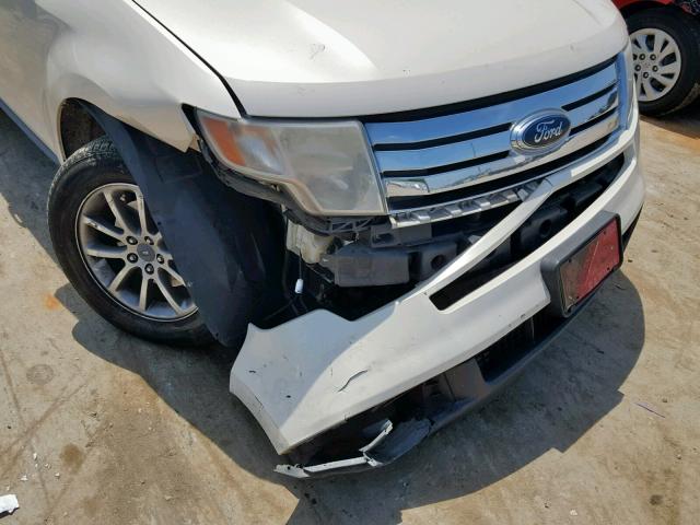 2FMDK48C08BA43020 - 2008 FORD EDGE SEL WHITE photo 9