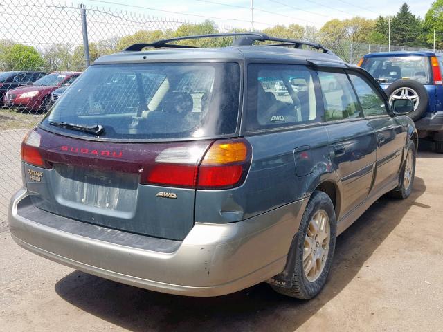 4S3BH806117634821 - 2001 SUBARU LEGACY OUT GREEN photo 4