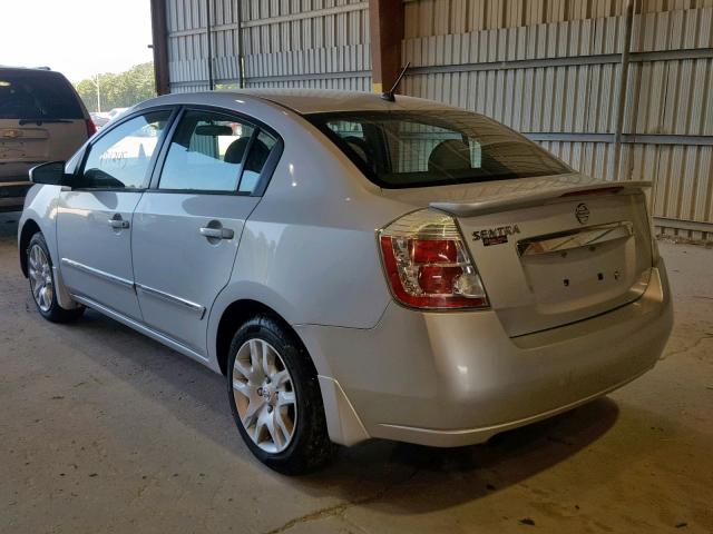 3N1AB6AP2CL675047 - 2012 NISSAN SENTRA 2.0 SILVER photo 3