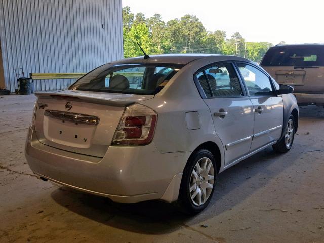 3N1AB6AP2CL675047 - 2012 NISSAN SENTRA 2.0 SILVER photo 4