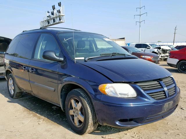 1D4GP45R26B591280 - 2006 DODGE CARAVAN SX BLUE photo 1