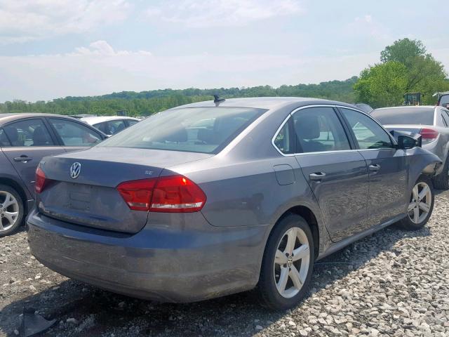 1VWBH7A33CC034002 - 2012 VOLKSWAGEN PASSAT SE GRAY photo 4