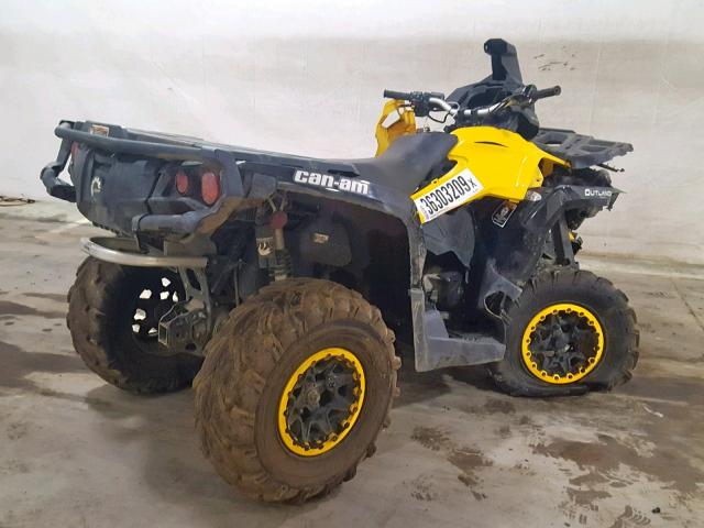 3JBLPLP1XEJ001254 - 2014 CAN-AM OUTLANDER YELLOW photo 4