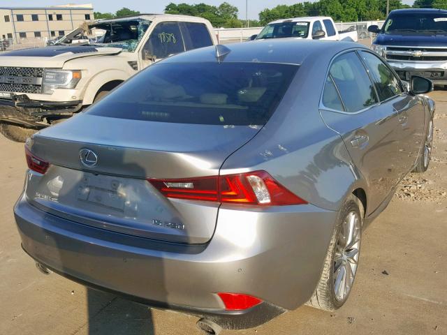 JTHBF1D28F5074611 - 2015 LEXUS IS 250 SILVER photo 4