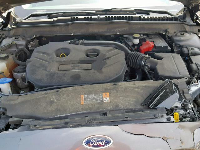 3FA6P0K96ER352398 - 2014 FORD FUSION TIT GRAY photo 7