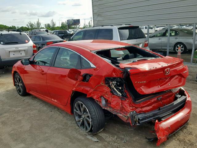 2HGFC2F88KH509053 - 2019 HONDA CIVIC SPOR RED photo 3