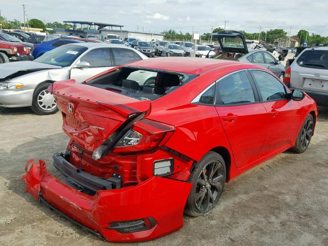 2HGFC2F88KH509053 - 2019 HONDA CIVIC SPOR RED photo 4