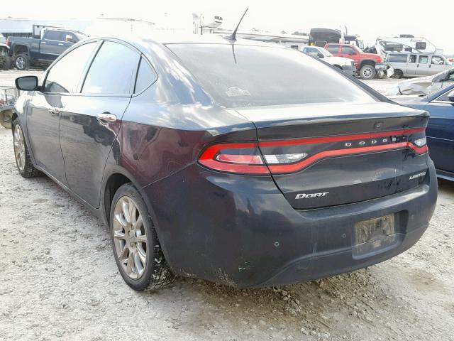 1C3CDFCA0DD293765 - 2013 DODGE DART LIMIT BLACK photo 3