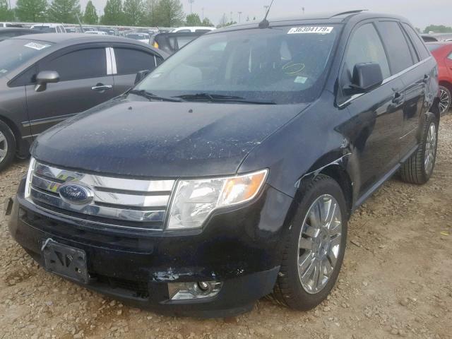 2FMDK4KC6ABB16485 - 2010 FORD EDGE LIMIT BLACK photo 2