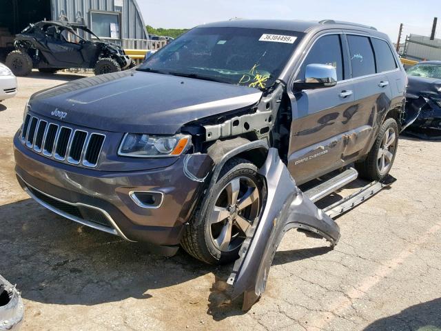 1C4RJFBG3FC613593 - 2015 JEEP GRAND CHER GRAY photo 2