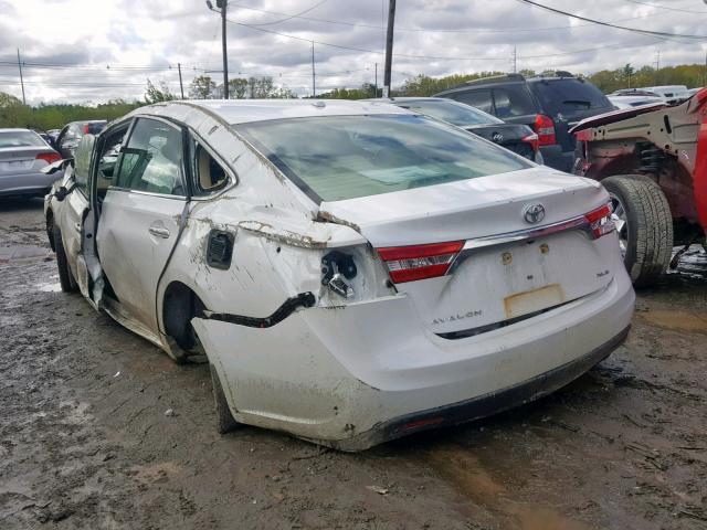 4T1BK1EB5DU075550 - 2013 TOYOTA AVALON BAS WHITE photo 3