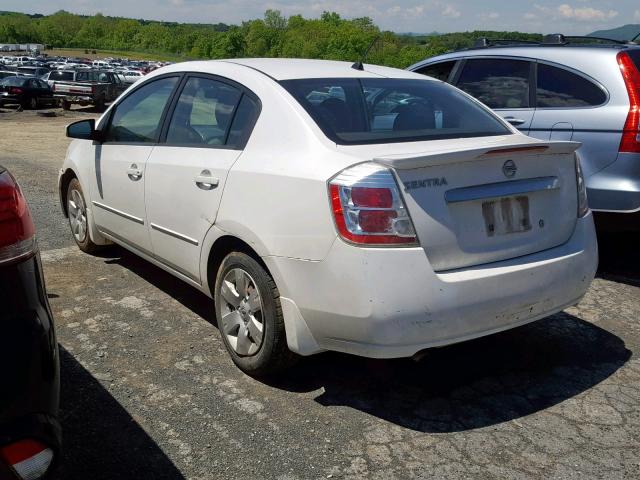 3N1AB6AP7CL657773 - 2012 NISSAN SENTRA 2.0 WHITE photo 3