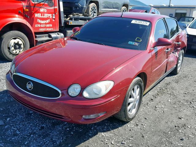 2G4WC562751190653 - 2005 BUICK LACROSSE C MAROON photo 2