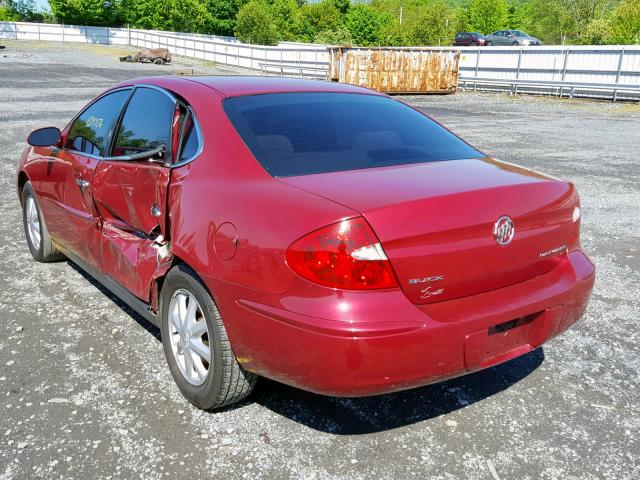 2G4WC562751190653 - 2005 BUICK LACROSSE C MAROON photo 3