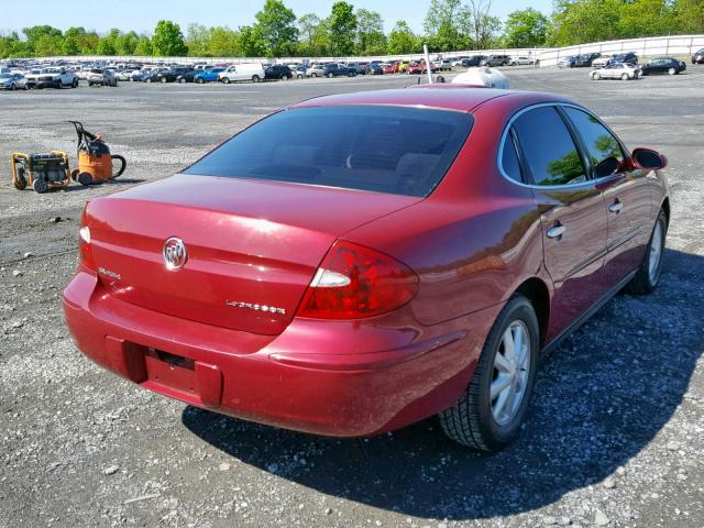 2G4WC562751190653 - 2005 BUICK LACROSSE C MAROON photo 4