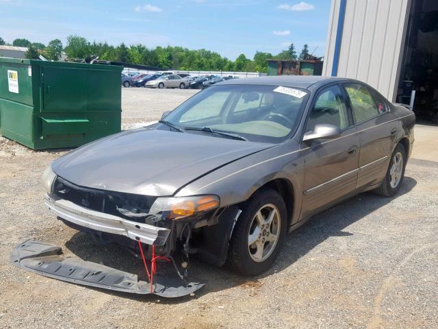 1G2HX54K614230549 - 2001 PONTIAC BONNEVILLE CHARCOAL photo 2