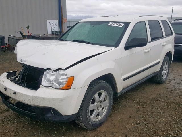 1J8HR48N08C215591 - 2008 JEEP GRAND CHER WHITE photo 2