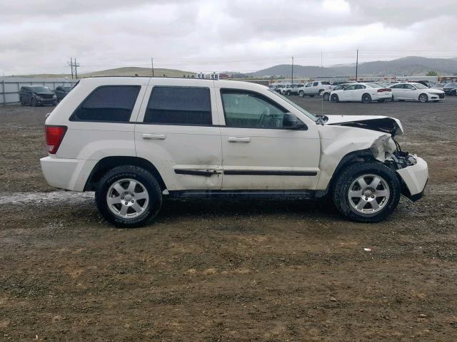 1J8HR48N08C215591 - 2008 JEEP GRAND CHER WHITE photo 9