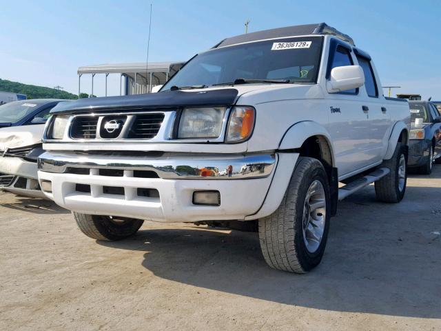 1N6ED27T1YC385047 - 2000 NISSAN FRONTIER C WHITE photo 2