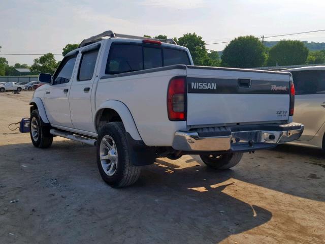 1N6ED27T1YC385047 - 2000 NISSAN FRONTIER C WHITE photo 3