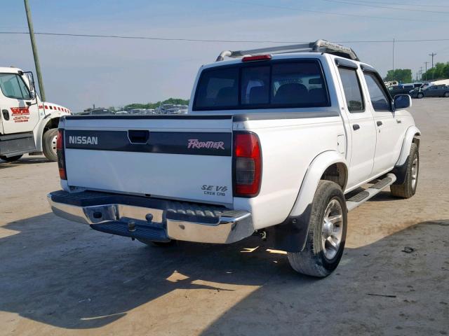 1N6ED27T1YC385047 - 2000 NISSAN FRONTIER C WHITE photo 4