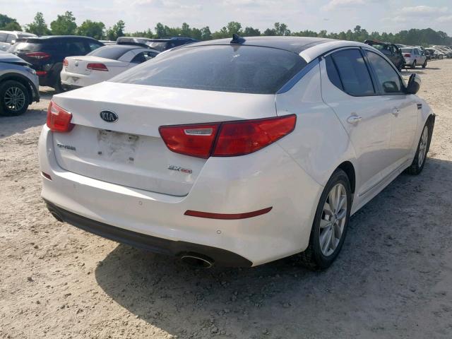 5XXGN4A73FG501247 - 2015 KIA OPTIMA EX WHITE photo 4