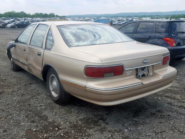 1G1BL52W3SR120929 - 1995 CHEVROLET CAPRICE CL 金色 照片 3