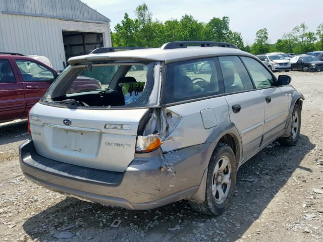 4S4BP61C577343092 - 2007 SUBARU LEGACY OUT SILVER photo 4