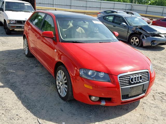 WAUNF78P37A134503 - 2007 AUDI A3 2.0 PRE RED photo 1