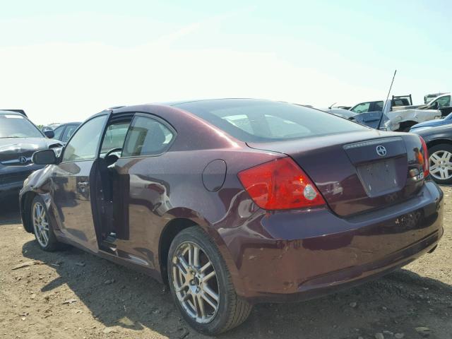 JTKDE167860074801 - 2006 TOYOTA SCION TC Tünd qırmızı foto 3