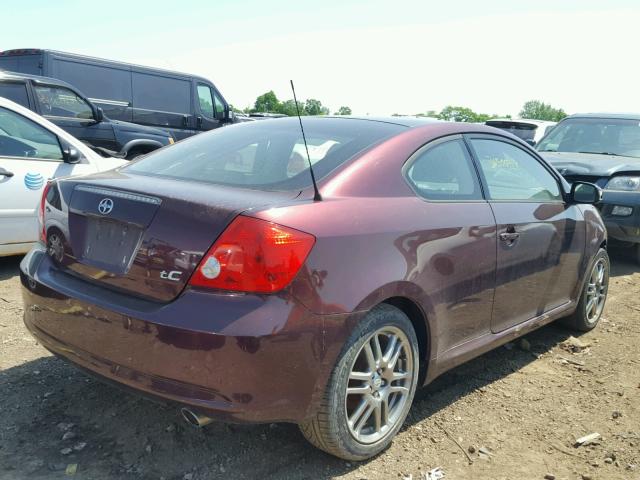 JTKDE167860074801 - 2006 TOYOTA SCION TC Tünd qırmızı foto 4
