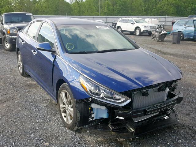 5NPE34AF9JH692075 - 2018 HYUNDAI SONATA SPO BLUE photo 1