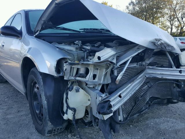 1B3EL46X64N343950 - 2004 DODGE STRATUS SX SILVER photo 9