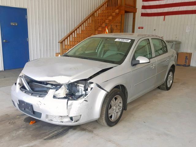 1G1AL55F267796104 - 2006 CHEVROLET COBALT LT SILVER photo 2