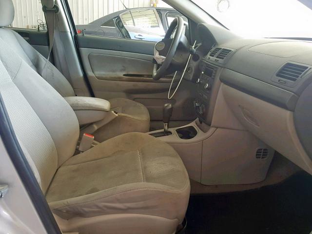 1G1AL55F267796104 - 2006 CHEVROLET COBALT LT SILVER photo 5