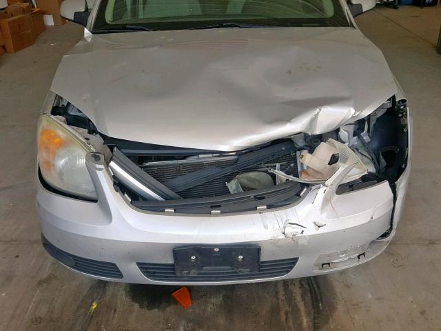 1G1AL55F267796104 - 2006 CHEVROLET COBALT LT SILVER photo 9