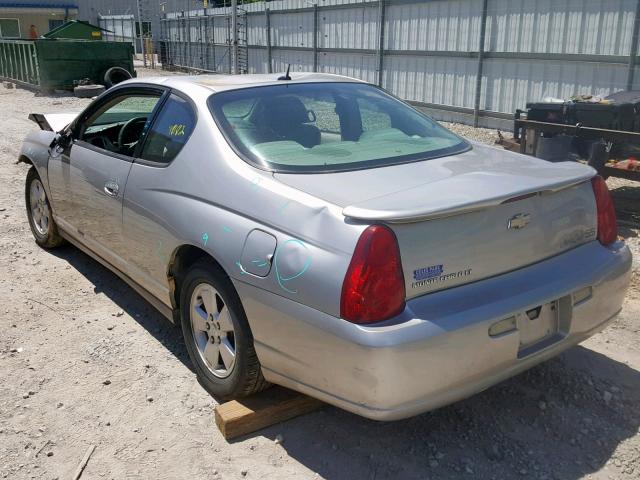 2G1WM16K069158388 - 2006 CHEVROLET MONTE CARL 银色 照片 3