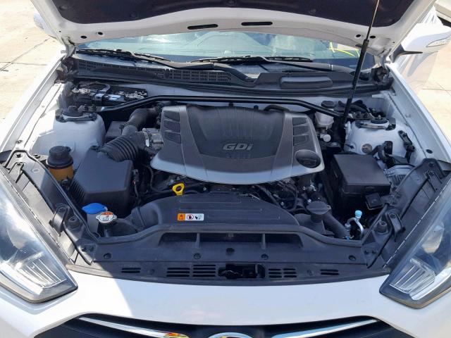 KMHHU6KJ5FU122091 - 2015 HYUNDAI GENESIS CO WHITE photo 7