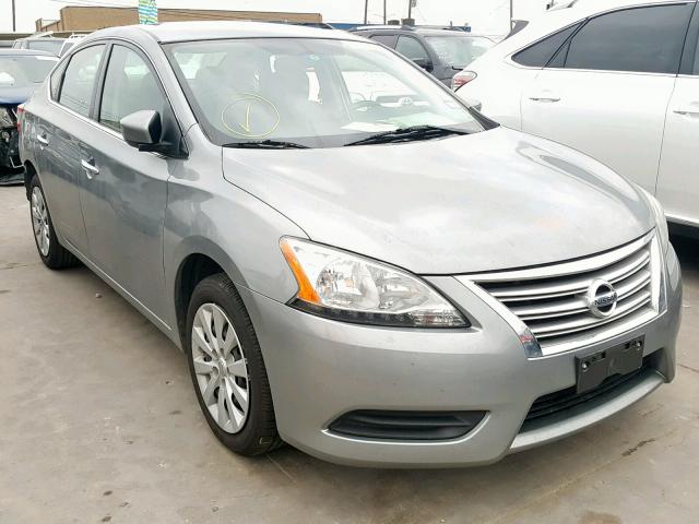 3N1AB7AP8EY262352 - 2014 NISSAN SENTRA S GRAY photo 1