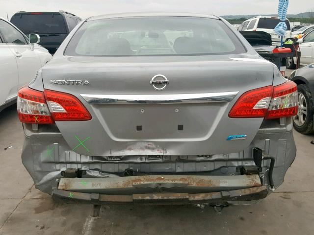 3N1AB7AP8EY262352 - 2014 NISSAN SENTRA S GRAY photo 9