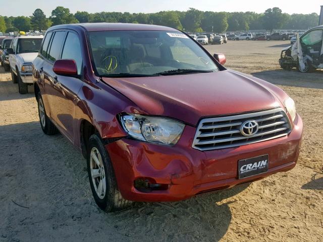 JTEES41A882064197 - 2008 TOYOTA HIGHLANDER MAROON photo 1