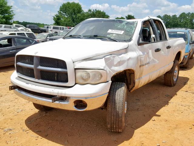 3D7KS28C55G861714 - 2005 DODGE RAM 2500 S WHITE photo 2