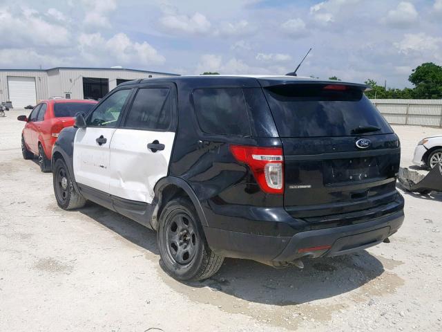 1FM5K8AR9DGC26011 - 2013 FORD EXPLORER P BLACK photo 3