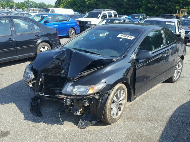 2HGFG12959H514458 - 2009 HONDA CIVIC EXL BLACK photo 2