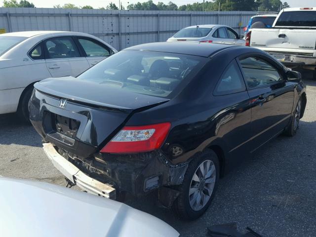 2HGFG12959H514458 - 2009 HONDA CIVIC EXL BLACK photo 4