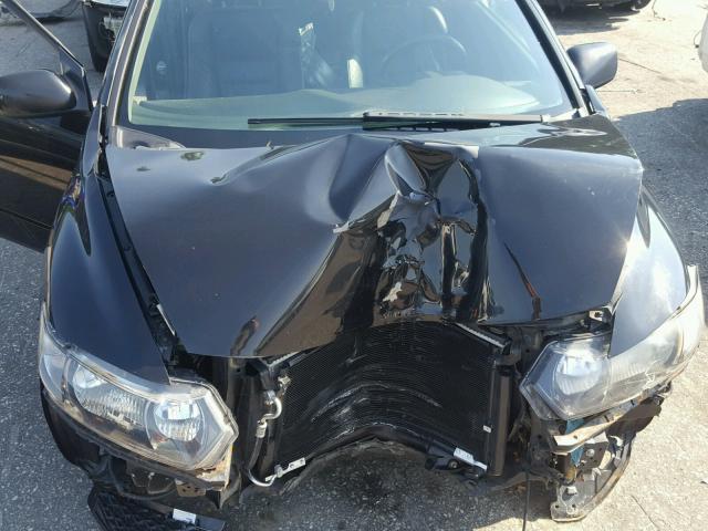 2HGFG12959H514458 - 2009 HONDA CIVIC EXL BLACK photo 7