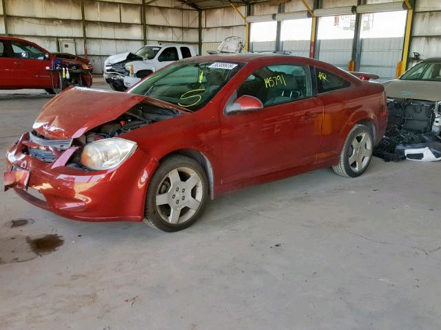 1G1AT18HX97154322 - 2009 CHEVROLET COBALT LT RED photo 2