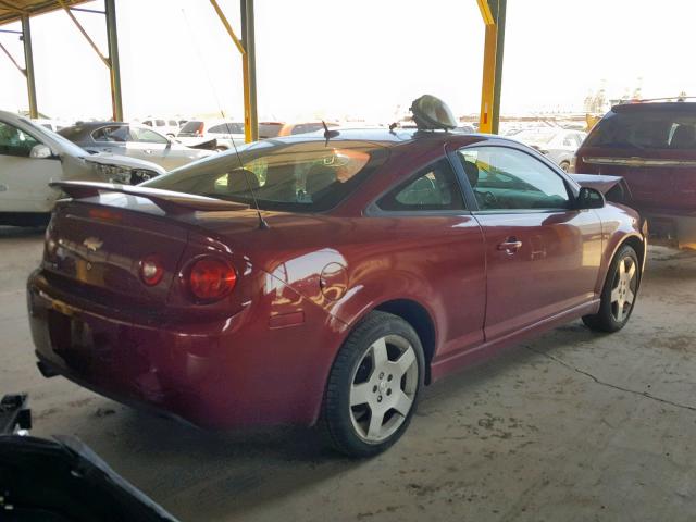 1G1AT18HX97154322 - 2009 CHEVROLET COBALT LT RED photo 4